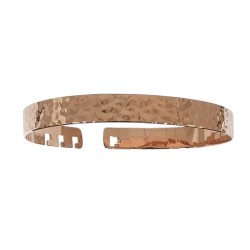 Bracelet jonc réglable martelé – L’Avare by Olivier Lafond