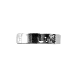 Bague ajustable LOVE – Acier inoxydable - Brin d'Amour