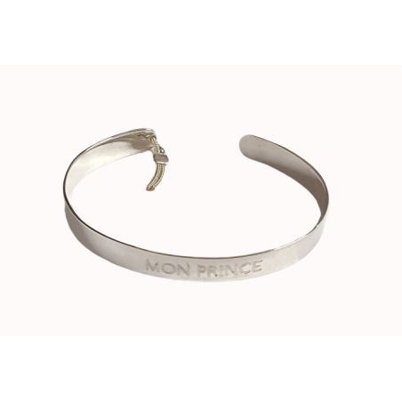 Bracelet jonc "Mon Prince" - Bijoux Ley Nat