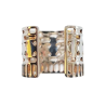 Bague jonc en métal argenté au design ajouré  - Brin d'Amour