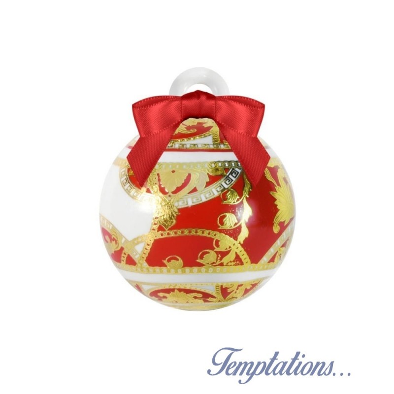 Boule de Noël 9cm rouge passion Baci Milano