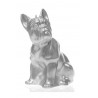 Bougie Bulldog Argent Candellana