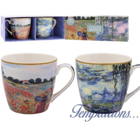 Set de 2 mugs déjeuner Claude Monet