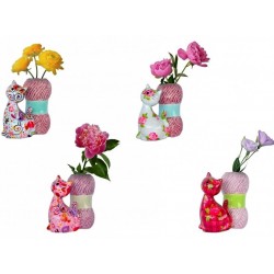 Vase le chat rose caramel Pomme Pidou