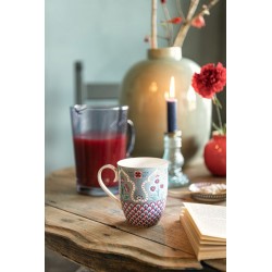 Grand Mug -Flower Festival - Scallop déco bleu clair -Pip Studio