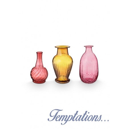 Set de 3 vases en verres Rose -M- Pip Studio