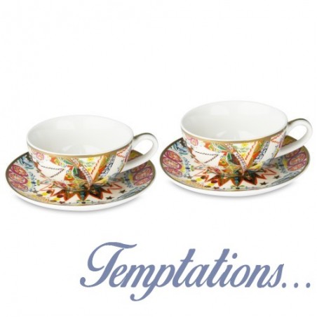 Set de 2 tasses à café Baci Milano Cosy Xmas gold