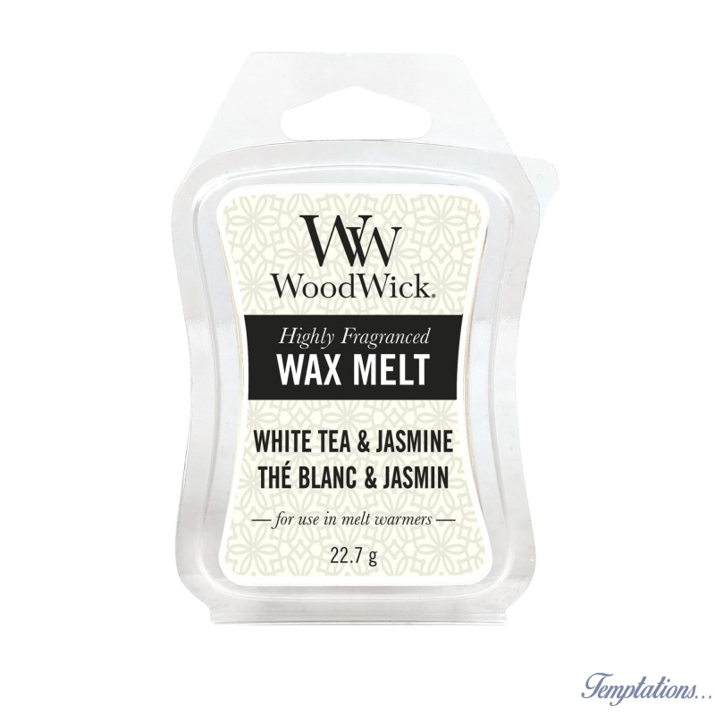 Cire white tea & jasmine/ thé blanc et jasmin woodwick