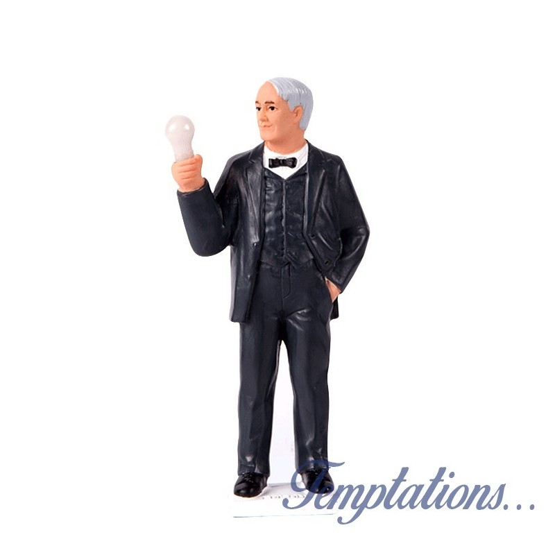 Figurine solaire Thomas A. Edison