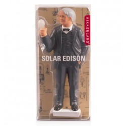 Figurine solaire Thomas A. Edison