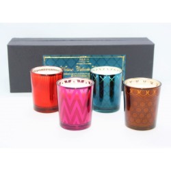 Coffret 4 votives Maison colorée collection - D.L. & C°