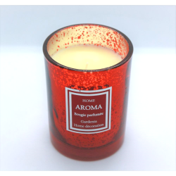 Bougie parfumée Gardénia Home Aroma rouge