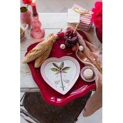 Coffret 2 assiettes cœur La Majorelle Rose 21 cm- Pip Studio