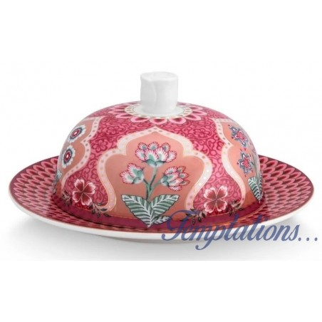 Beurrier rond Dark Pink collection Flower Festival Pip Studio