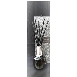 Vase diffuseur argent et noir - AUTOUR DU PARFUM