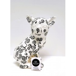 Tirelire Nanou chihuahua Black & White - Pomme Pidou