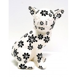 Tirelire Nanou chihuahua Black & White - Pomme Pidou