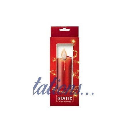 Sticker led candle rouge