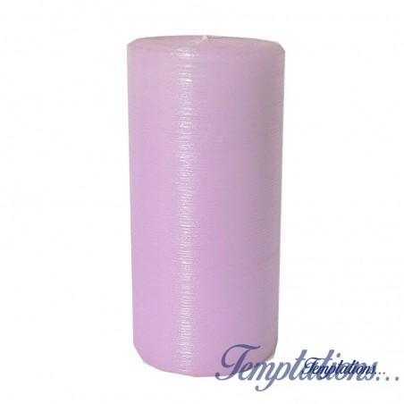 Bougie pilier soie 15 cm Lilas