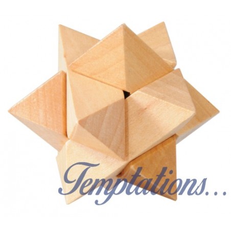 Mini Puzzle 3D en bois « etoile»