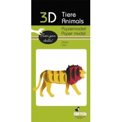 Maquette 3D en papier – Lion